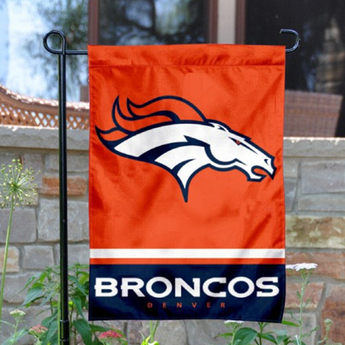 Denver Broncos Double-Sided Garden Flag 001 (Pls Check Description For Details)